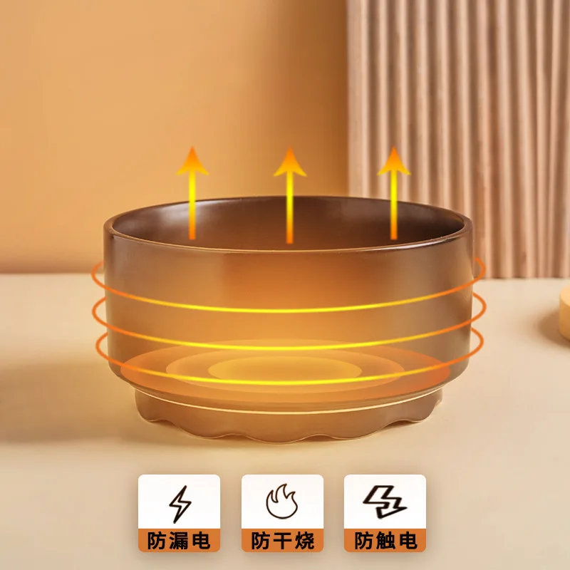 

Ceramic Pet Heating Constant Temperature Bowl Energy Saving Black Water Food Bowl for Cat Dog