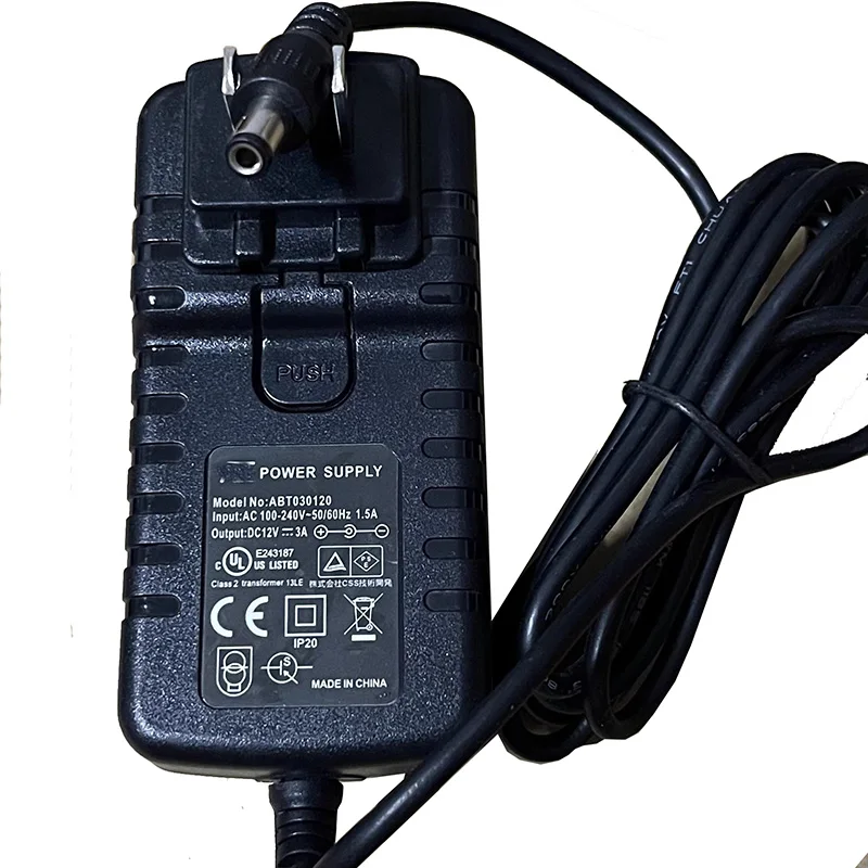 Original ABT030120 power adapter output 12V3A charger port 5.5*2.5mm