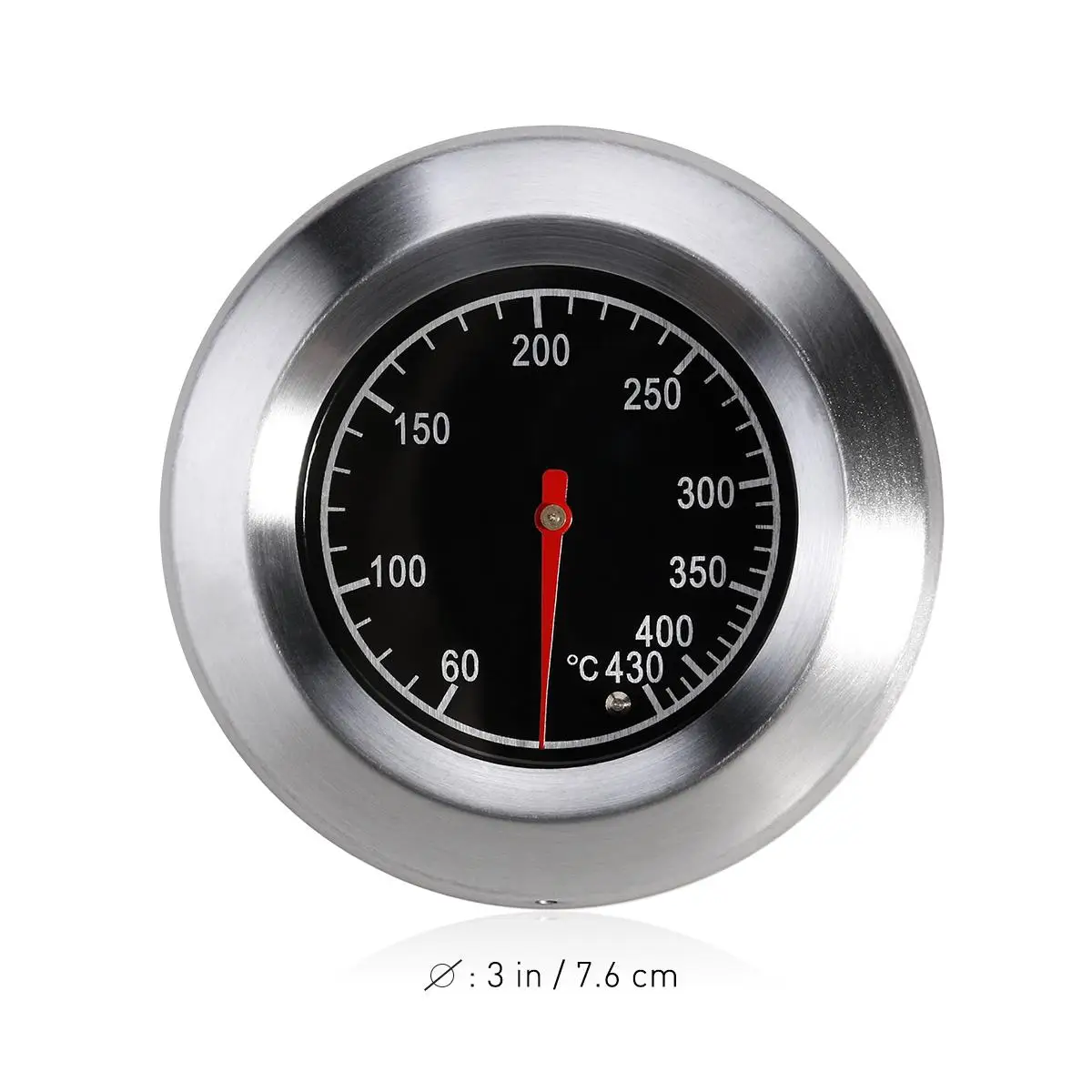 Stainless Steel Waterproof Smokeproof Grill Thermometer BBQ Oven Temperature Gauge Smoker Pit Barbecue Easy Install Drilling - Image 4