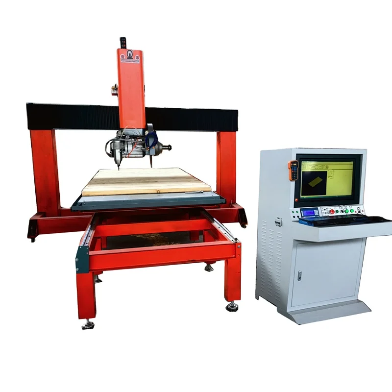 

The CNC woodworking router features high precision and fast speed, and is controlled by a servo motor system