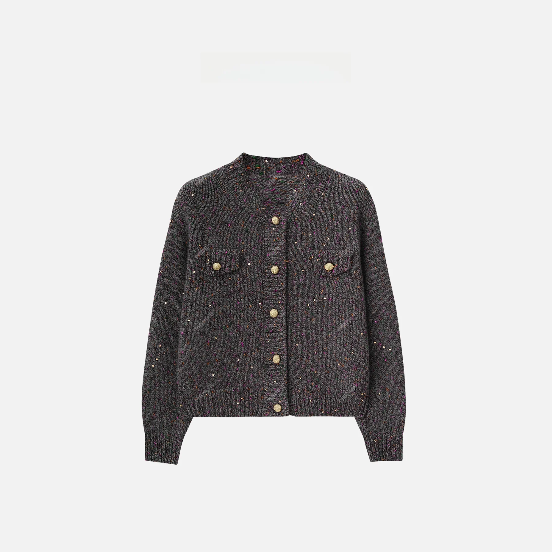 

Новинка! Кардиган MBNLF с пайетками, дизайн 2024 года, зимняя коллекция, тренд INS, женский свитер из других материалов, 00%