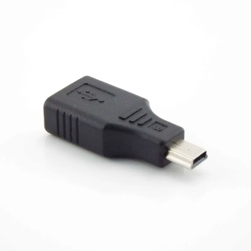 Universal USB 2.0 A To Mini B 5-Pin Female Male Adapter Mini Type-A B Jack Splitter for Smart Phone OTG Converter C3
