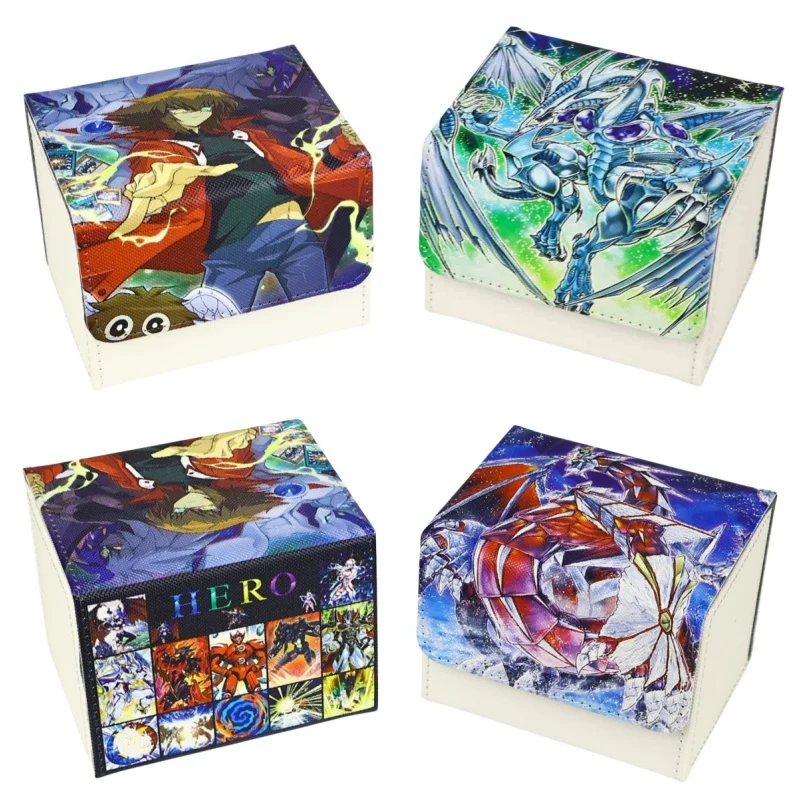 Yuki Judai Stardust Dragon Trishula Card Case Yu-Gi-Oh! Diy Quality Leather Action Toy Figures Game Collection Storage Box