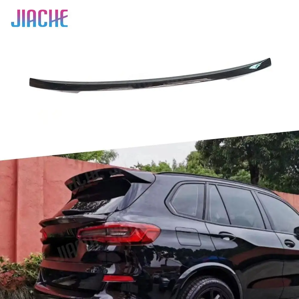 

ABS Material Carbon Look Rear Trunk Lip Spoiler Gloss Black Bumper Wings For BMW X5 G05 2019 UP Car Style