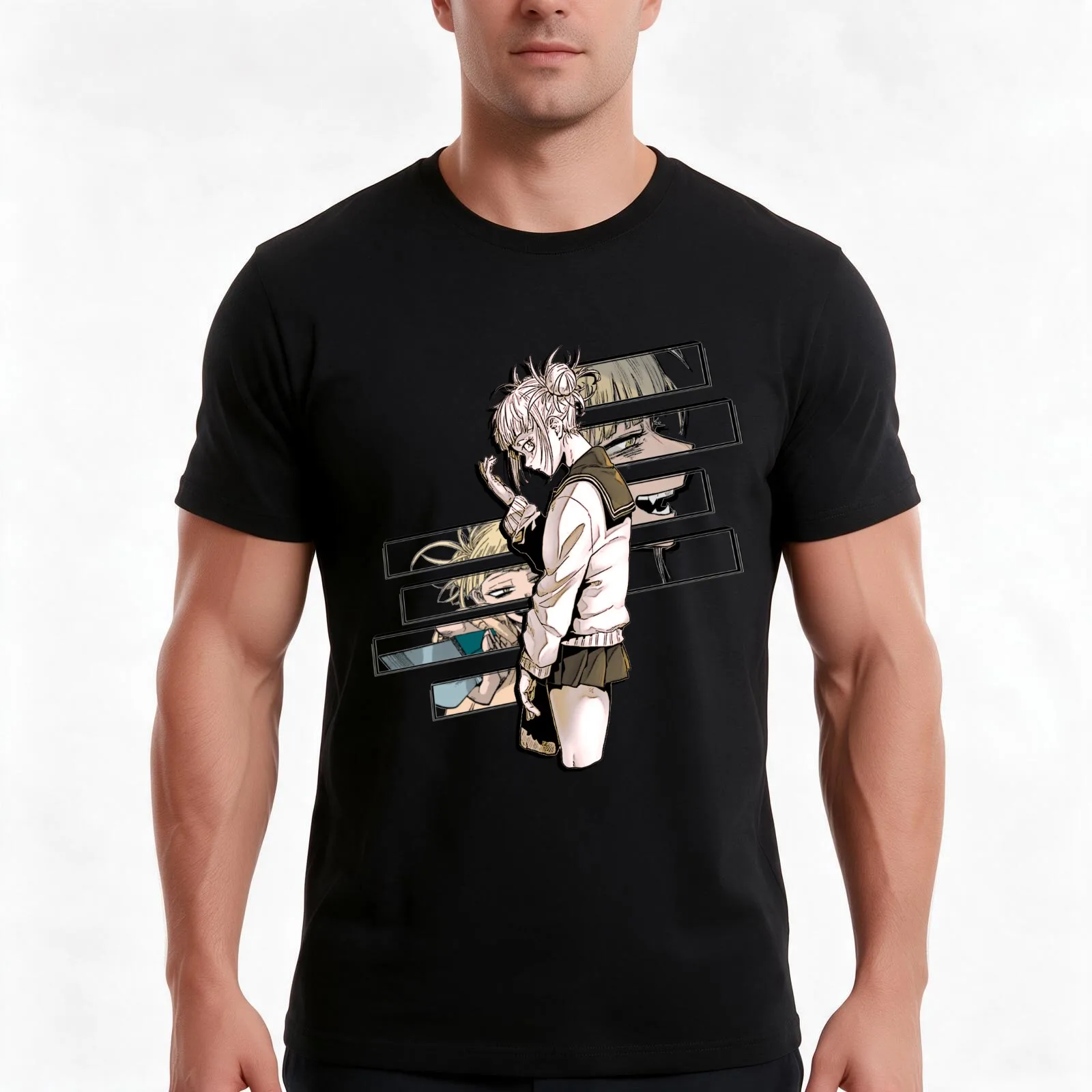 Lost In Thought T-Shirt, Summer Casual Cotton Tee, Oversized Streetwear Tops, Vintage Graphic Print, Loose Fit Short Sleeve