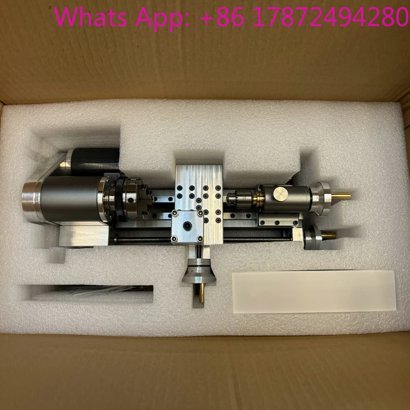 Precision High Performance  Lathe CNC Adjustable Accuracy Equipped with 24V Power Supply Metal Lathe Model Toy