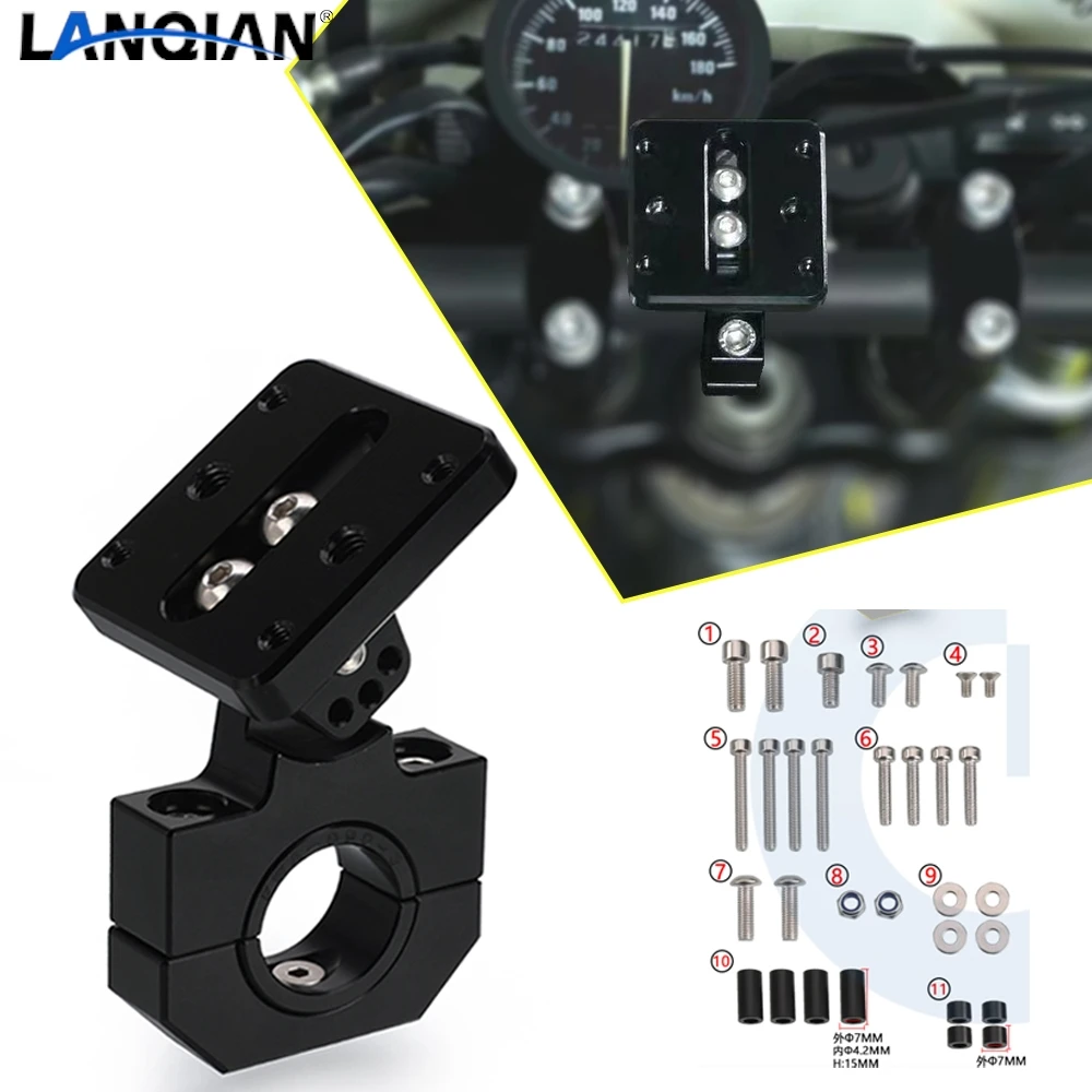 

CNC Handlebar Clamp GPS Mount Navigation Bracket 22mm 28mm For Benelli 502c TRK 502 502x 251 Leoncino BJ 500 250 TNT125 300 600