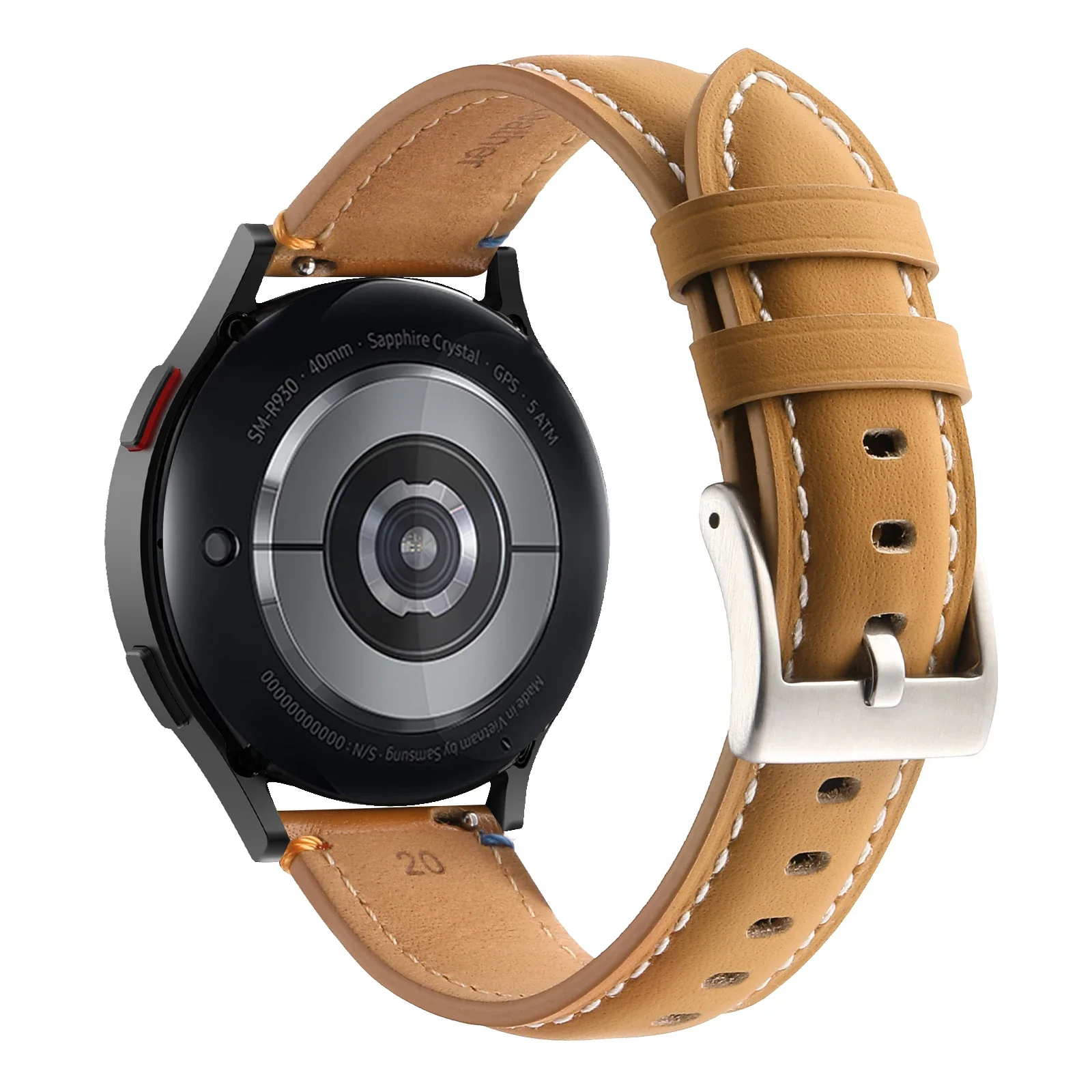 حزام جلدي أنيق وبسيط لسوار بديل Huami Amazfit Active 2