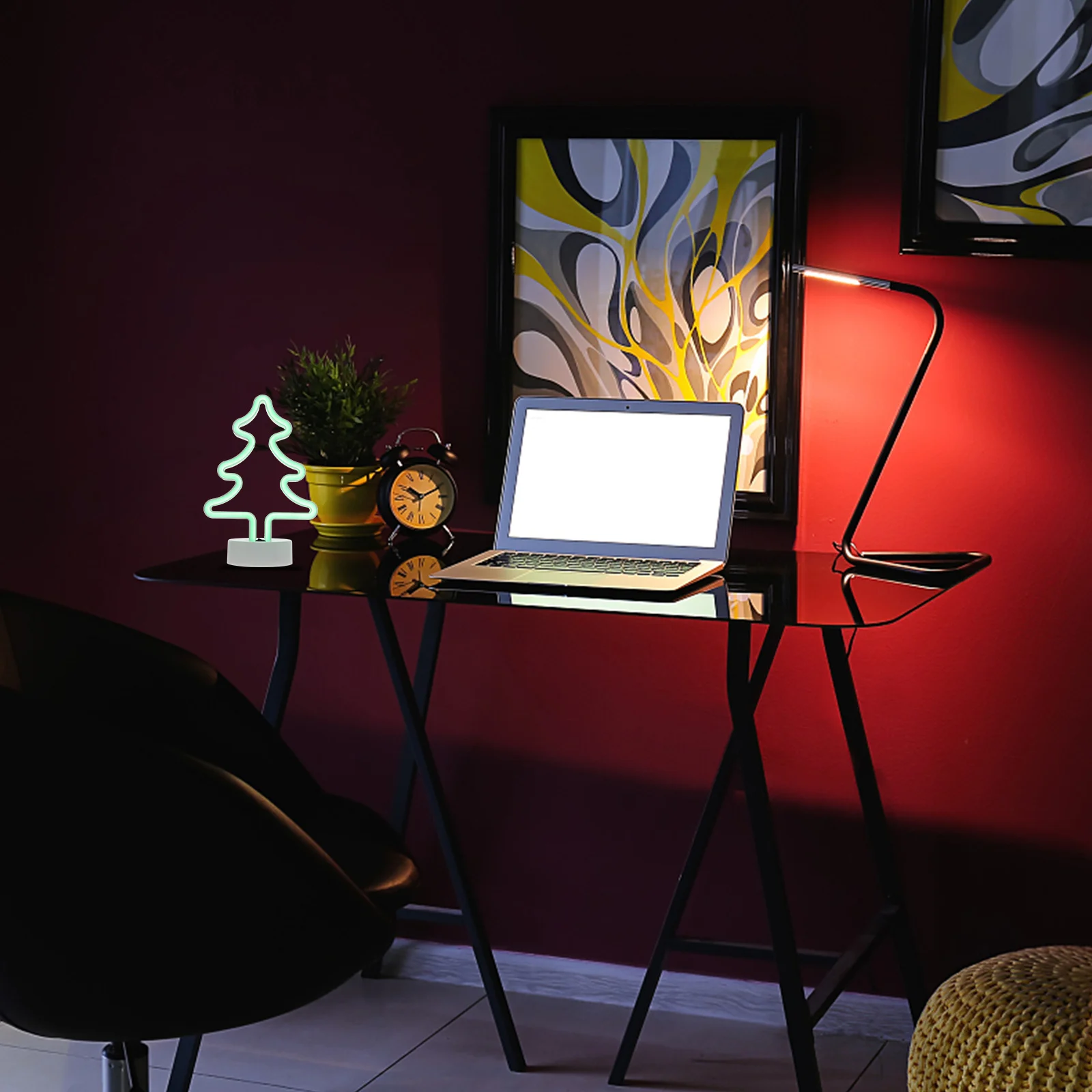 1 قطعة شجرة عيد الميلاد الديكور ضوء الإبداعية داخلي LED عيد الميلاد ليلة مصباح جو دافئ ديكور المنزل حفلة مصباح ليد