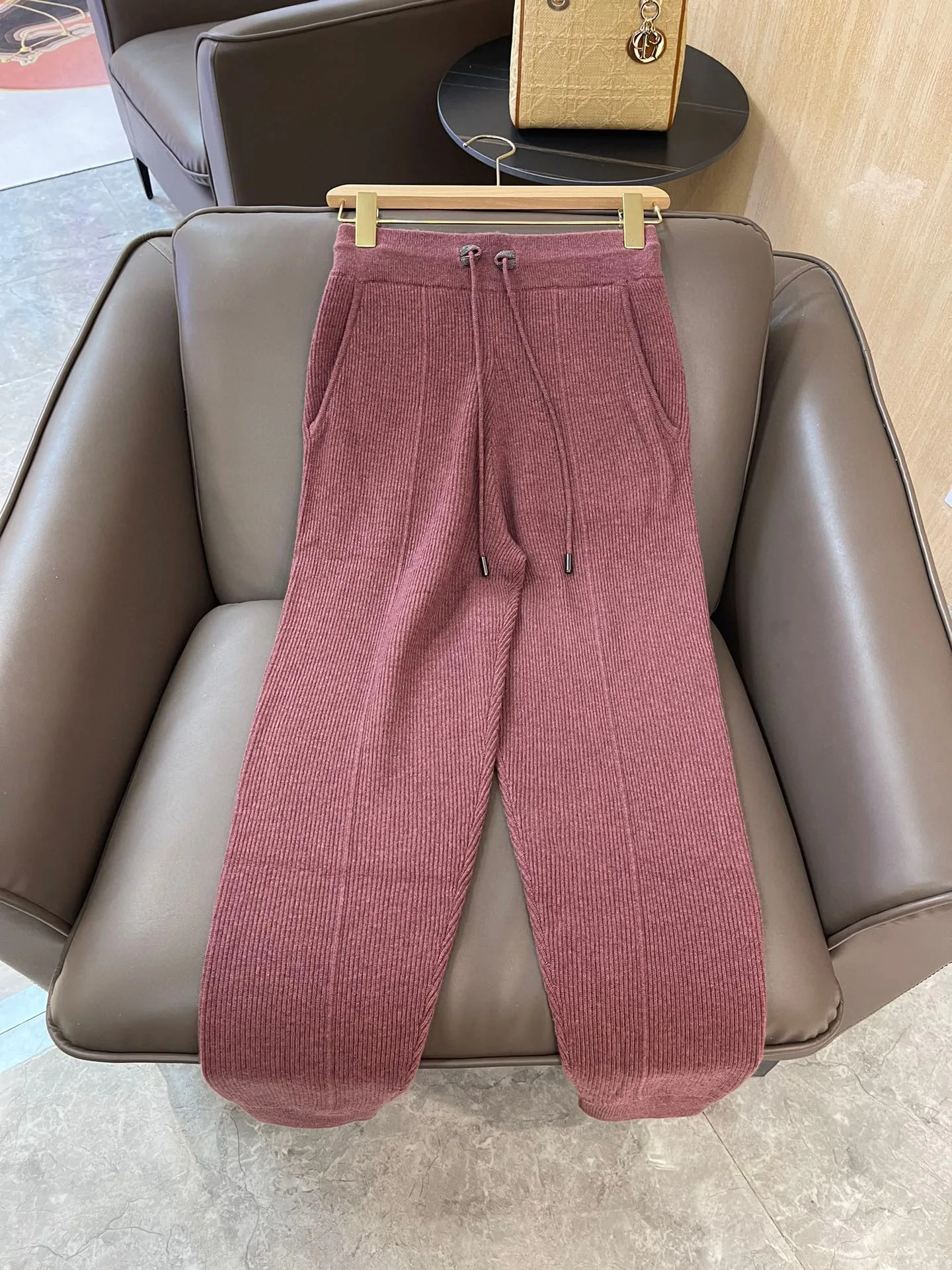 Luxurious Cashmere Comfortable Loose Fit Knitted Pants Suit