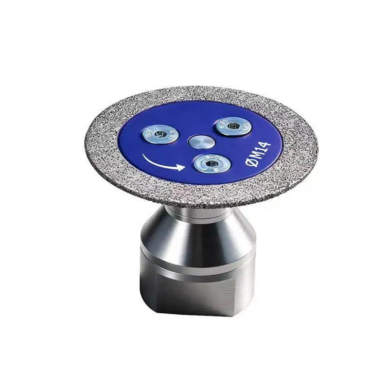 1PC 50mm Diamond Saw Blade with Thread Stone Cutting Disc Granite Sandstone Concrete Lettering Carving Grinding Tool view 2