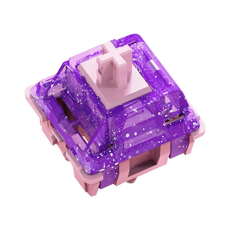 70PCS F.S Purple Night Shaft Silky MX Switches 5 Pin Linear Axis For DIY Gaming Mechanical Keyboard