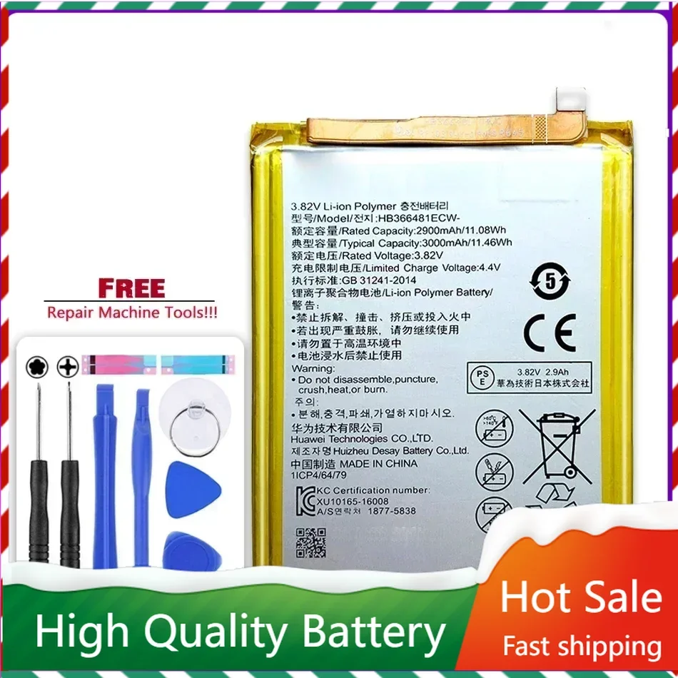 Battery for Huawei Honor 5X, HB396481EBC, KIW-L21,L23, L24, GR5, KII-L21, KII-L22, KII-L23, KII-L03, KII-L05 Portable Batteries