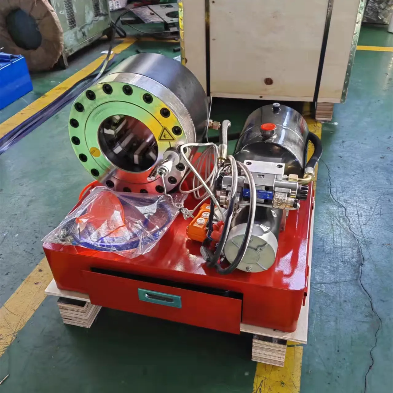 مبيعات المصنع مباشرة 12 فولت/24 فولت سائق البطارية على متن خرطوم العقص آلة خرطوم هيدروليكي آلة المكشكش آلة الضغط #6