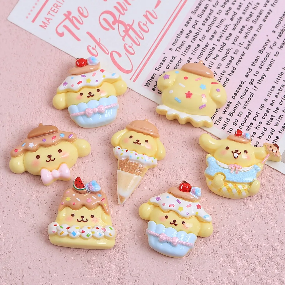 10Pcs New Kawaii Soft Cute Hat Cartoon AnimalSeries Flat Bottom Scrapbook DIY Craft For Nail 3D Decorations Jewelry A119 view 5