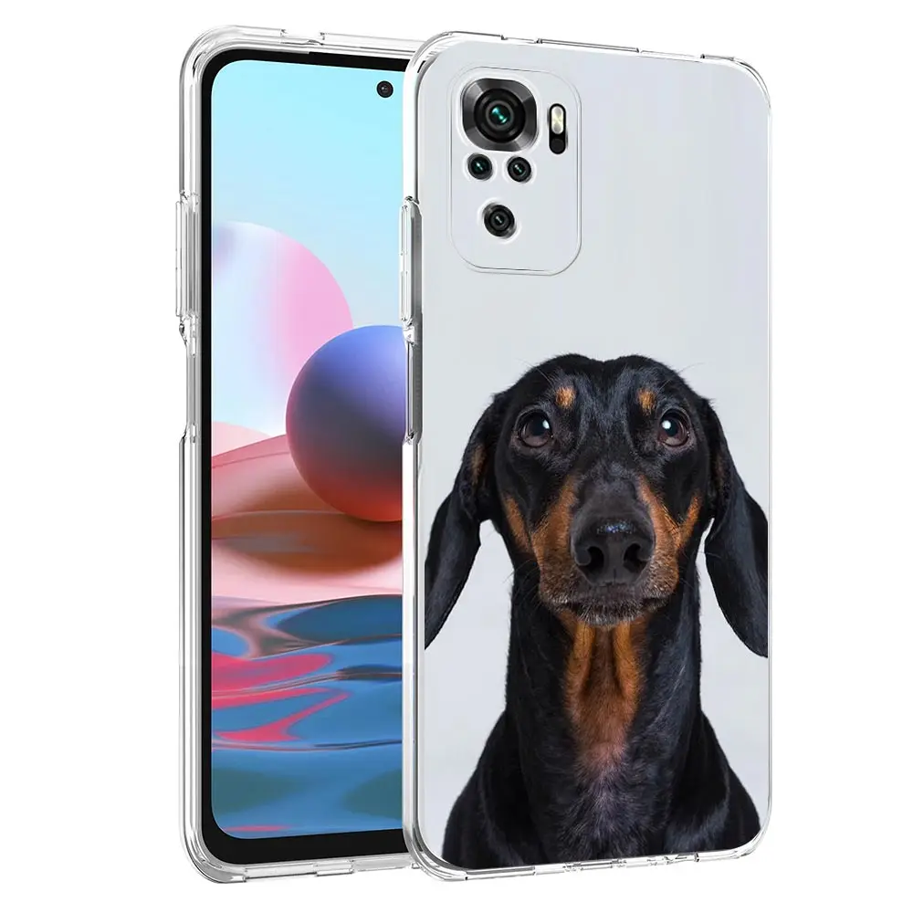 Dachshund Sausage Dog Phone Case For Xiaomi Redmi Note 13 12 5G 9S 9 8 10 11 Pro 4G 9T 13C 12C 10C 9C 9A 7 Clear Silicone Cover