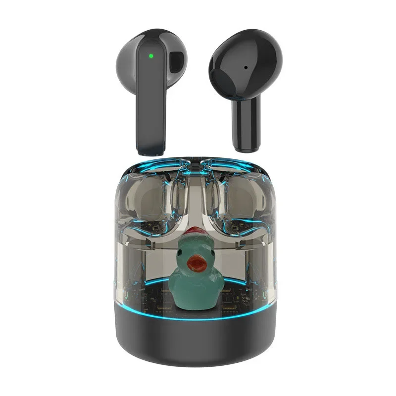

Wireless Headphones Cute Duck Earbuds Advanced Noise Cancelling Automatic Pairing Built-in Battery Easy Pairing
