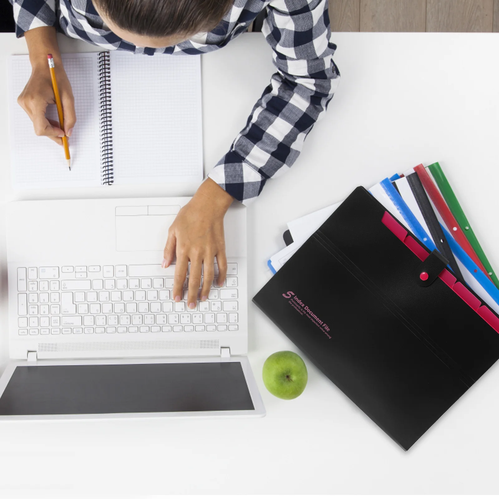 

File Folder Large Capacity Multi-Layer Paper Storage Organizer Portable Document Holder Expandable Desktop