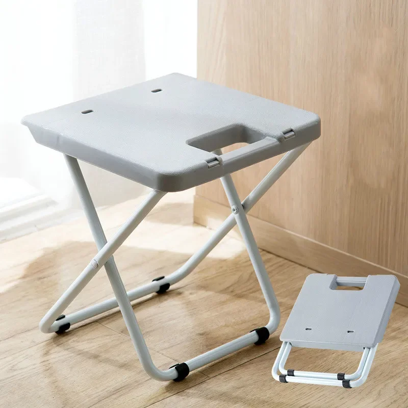 1Pc Portable Foldable Stool - Collapsible for Travel, Picnics & Camping, Space-saving Seating with Comfortable Padding