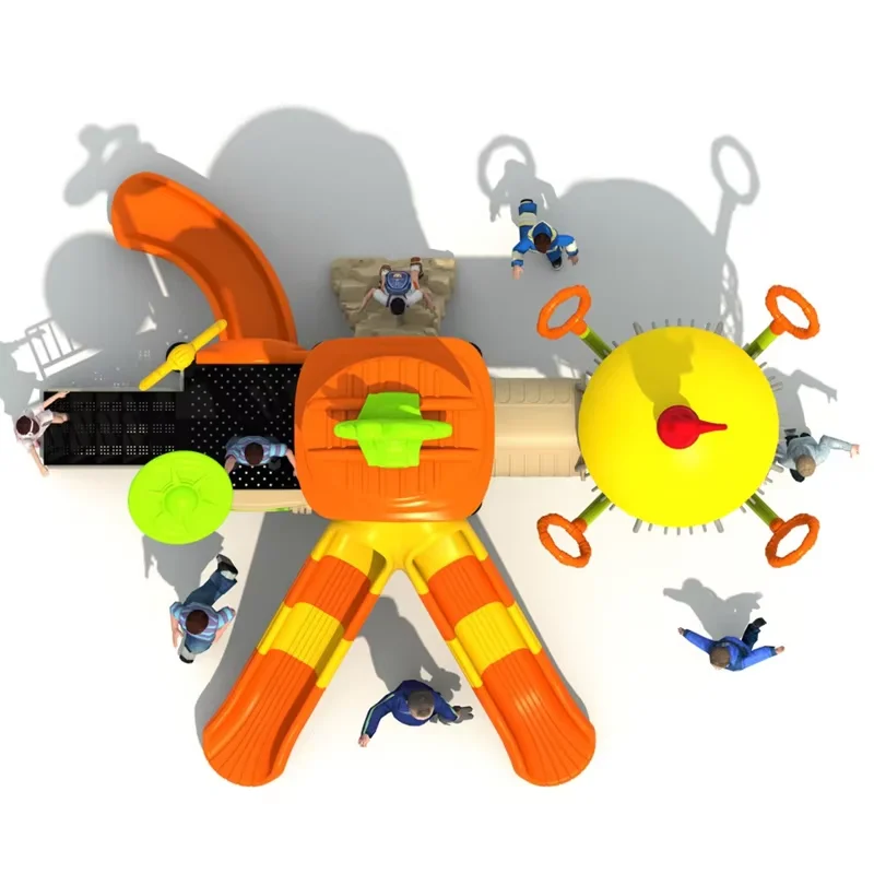 Custom Multi-Functional Combination Slides for Outdoor Children's Playgrounds Parks Kindergartens Made Durable Plastic