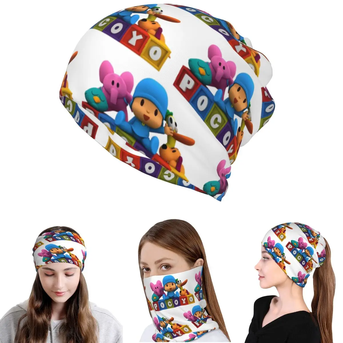 Pocoyo Bandana-Halstuch, Wickelmaske, Schal, multifunktionale Sturmhaube, Mütze für Männer und Frauen, winddicht