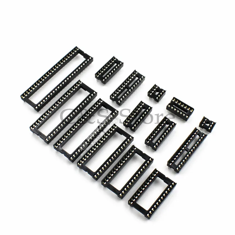 10PCS IC socket Test Socket Square type pin DIP8 DIP14 DIP16 DIP18 DIP20 DIP24 DIP28 DIP32 DIP40