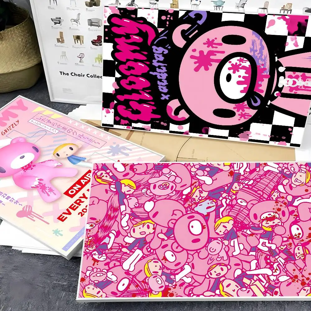 Cartoon G-gloomy Bear DIY Sticky Poster Fancy Wall Sticker For Living Room Bar Decoration Wall Decor