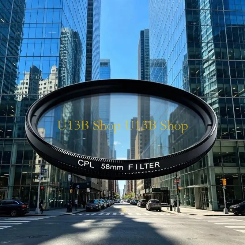 U13B Multipurpose CPL Camera Lens Filter For Landscape Portrait And Product Photography Wide Ranges Of Size