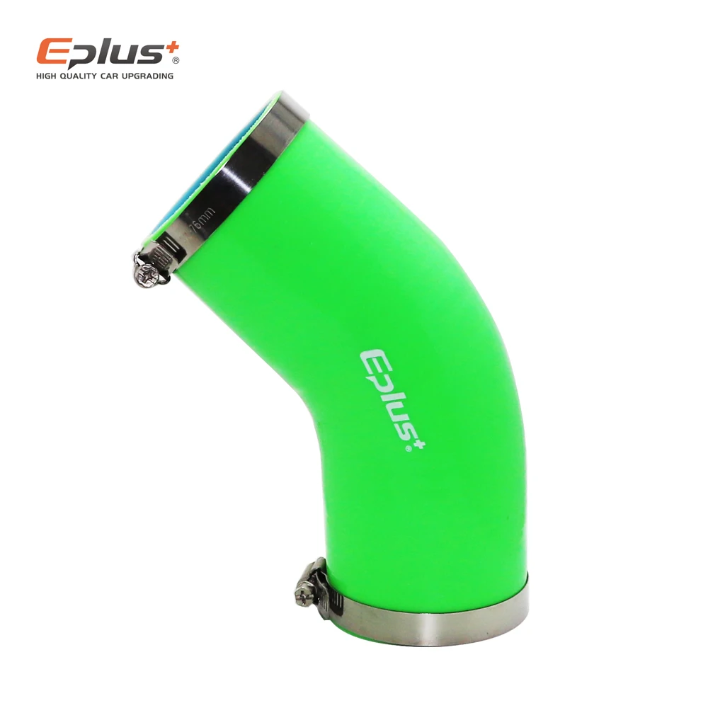 EPLUS العالمي أنابيب السيليكون خرطوم 45 درجة موصل سيارة المبرد توربو كمية الأنابيب المقرنة الأخضر متعدد الحجم #2