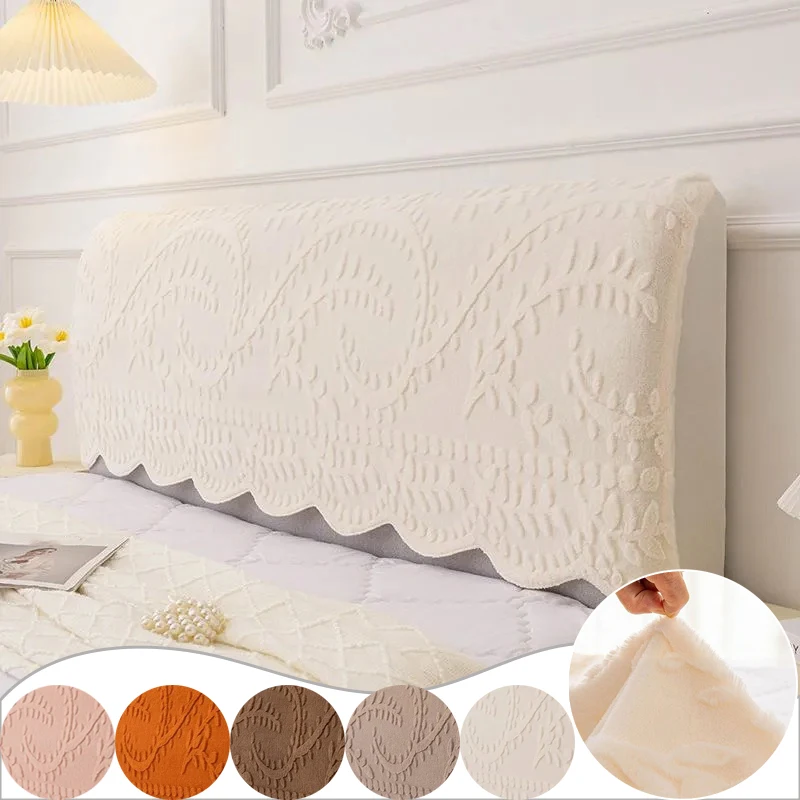 

2026 New Thickened Rabbit Plush Headboard Cover with Full Coverage Anti Slip and No Shedding of Hair Comfortable All Year Round