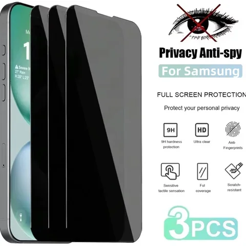 Privacy Screen Protector Tempered Glass For Samsung A56 A16 A57 A37 A55 5g A26 A07 A17 A36 A54 A53 A25 A73 A35 Protective Film