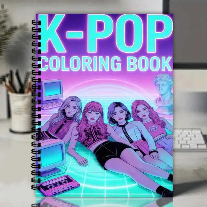 trendy spiral notebook with 3D anime and pop culture design - Inspiration Diary, suitable for fans, idol themed diary gift