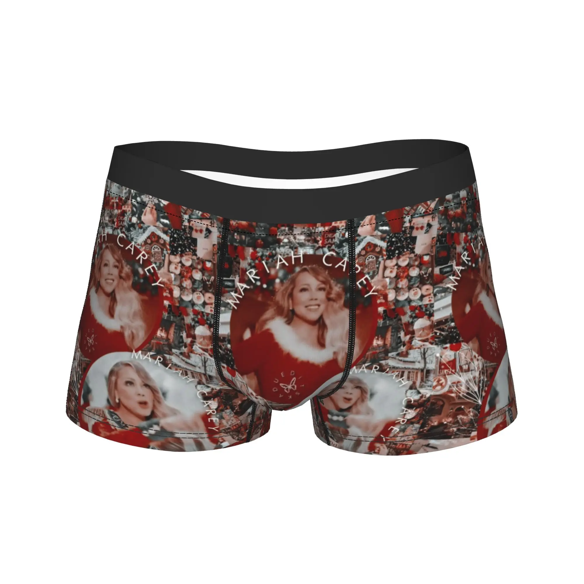 

Mariah Carey Christmas It’s Time Underwear All I Want For Christmas Is You Soft Underpants Boxer Brief For Males Pouch Trunk