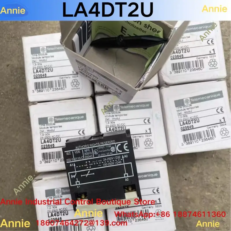 Brand new LA4DT2U contactor electronic delay module