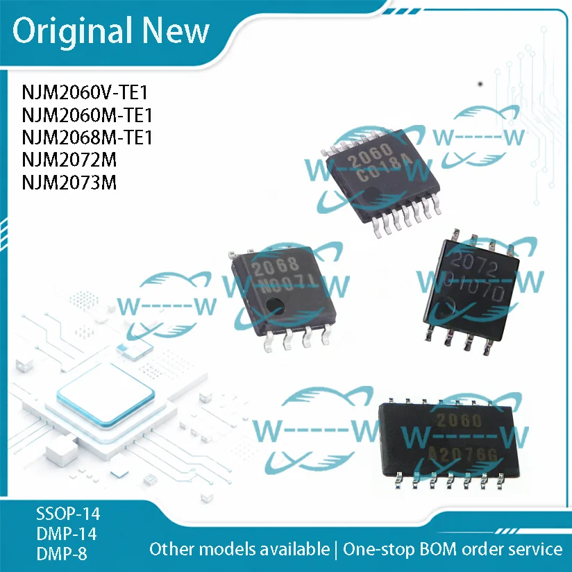 10-50PCS)NEW NJM2060V-TE1 NJM2060M-TE1 NJM2068M-TE1 NJM2072M NJM2073M 2060 2068 2072 2073 NJM2072M-TE1 NJM2073M-TE1 IC CHIP