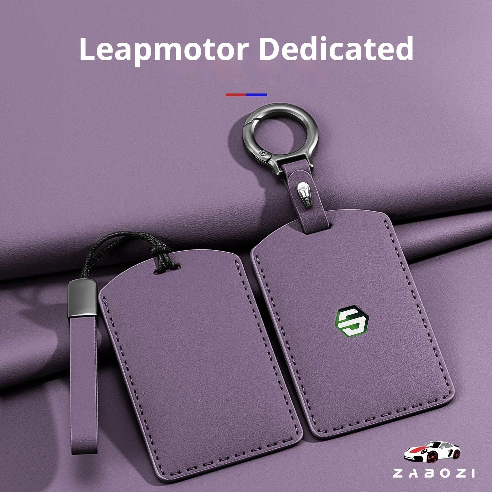 For Leapmotor B10 C10 C11 C16 B01 D19 NFC Card Key Cover Leather Case Smart Key Fob Protector