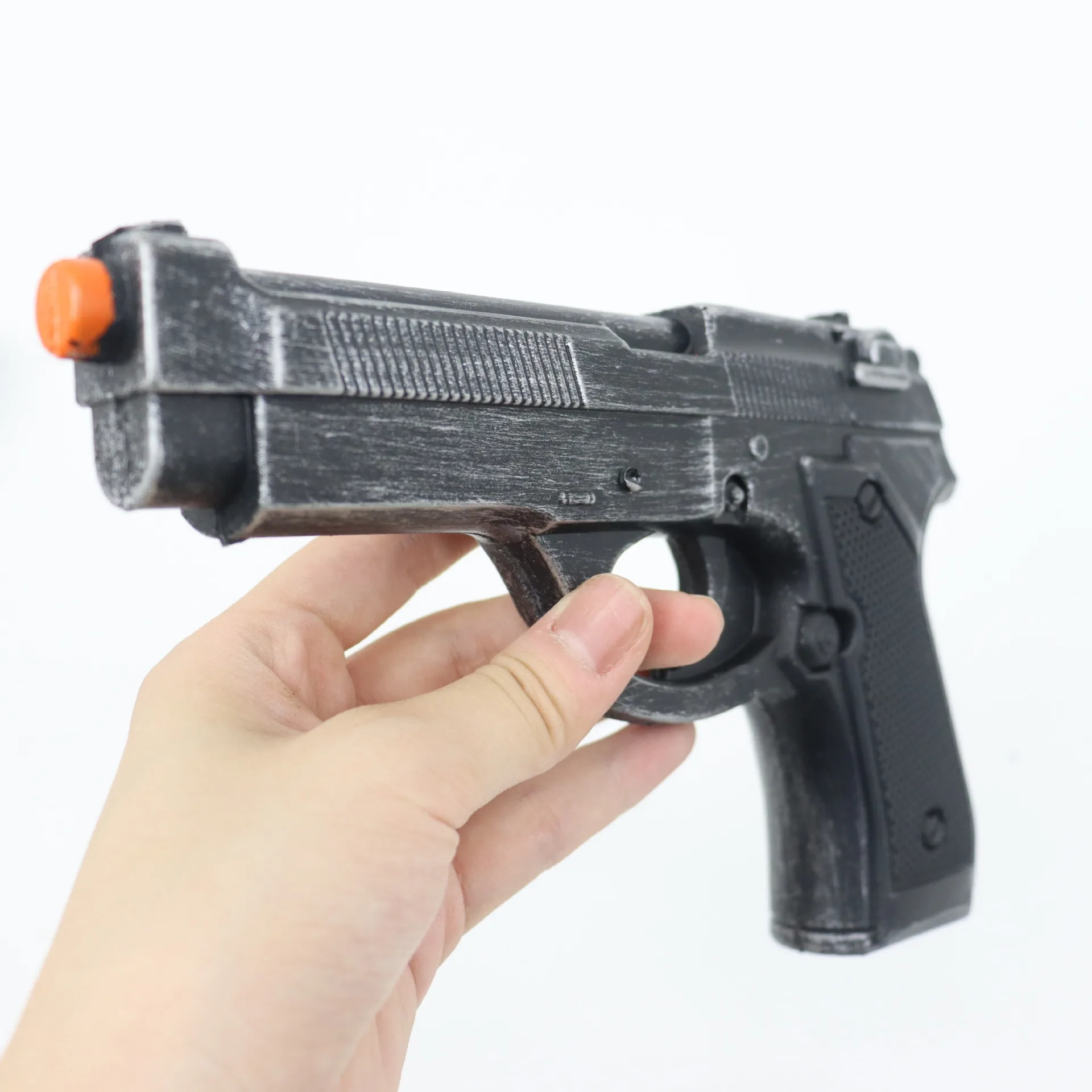 20 سنتيمتر لعبة الطرفية مسدس لعبة بولي الأسلحة الأسلحة نموذج مقلد لينة المطاط تأثيري الدعائم البنادق غير إطلاق الصبي هالوين تحصيل هدية