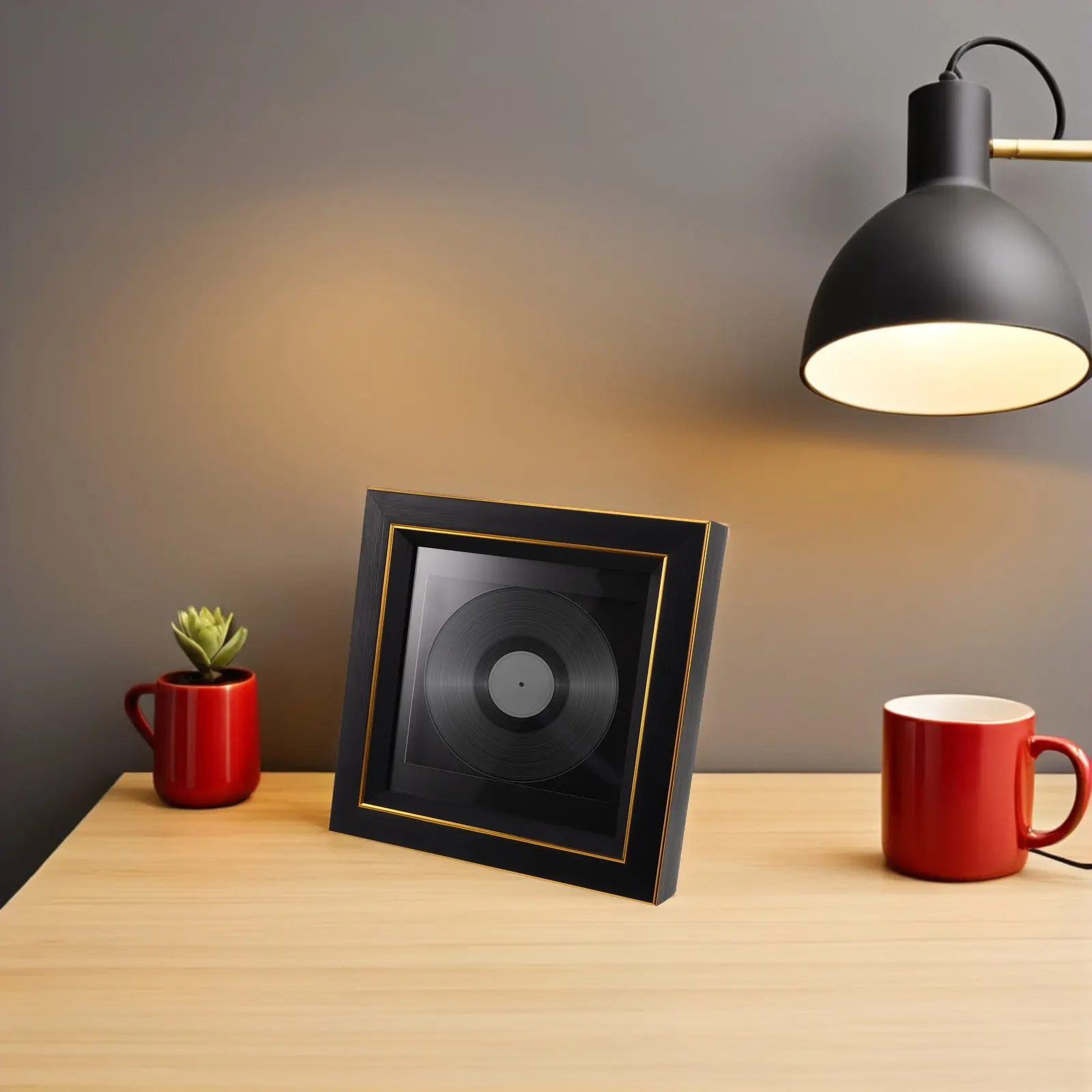 Cd Display Wall Frame for Vinyl Records and Music Albums Horizontal Vertical Mounting Cd Case Protector Creative Picture Frame