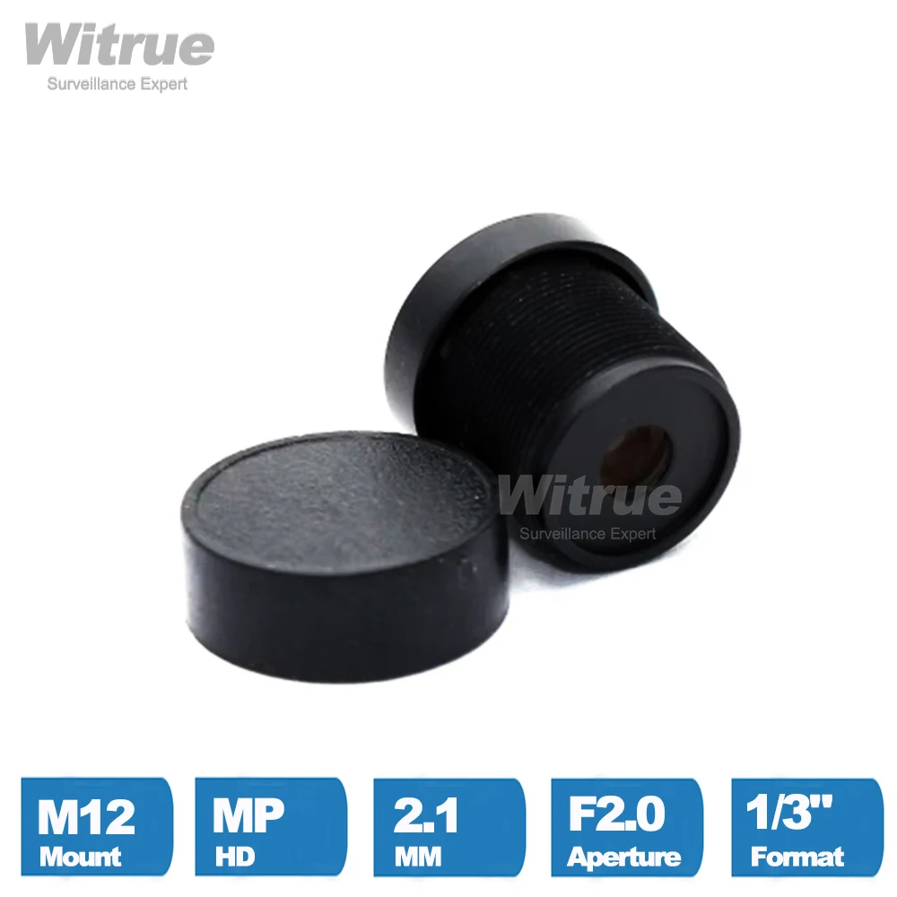 Witrue CCTV LENS 2.1MM 1/3" Formate F2.0 Przysłona 150 stopni Szeroki kąt do kamery bezpieczeństwa do nadzoru — zdjęcie 5
