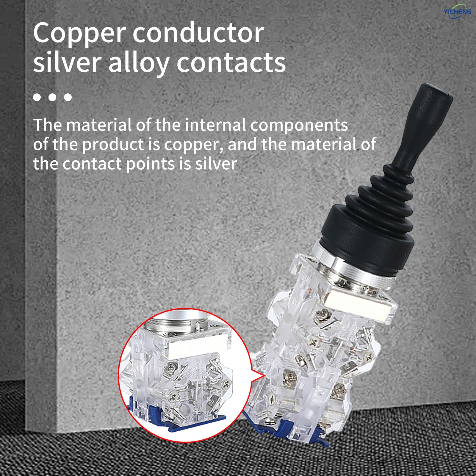 1Pcs Joystick Monolever Switch,Momentary/self locking 4 Position 4NO/2 Position 2NO,Optional anti misoperation protection,30mm