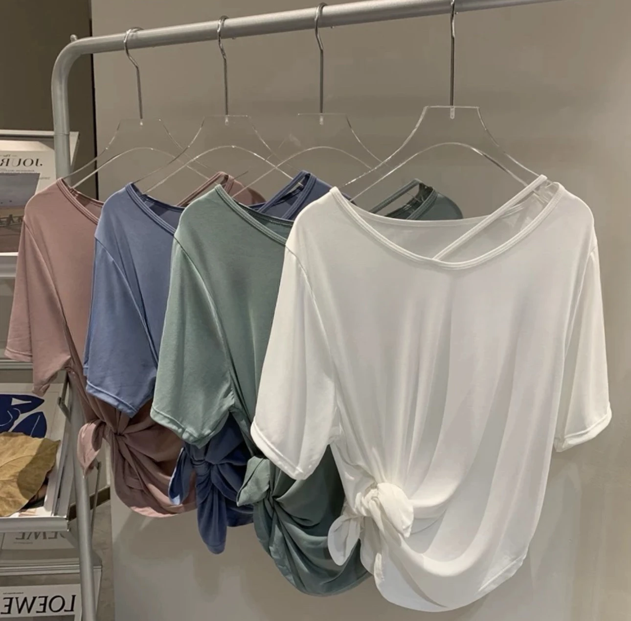 تي شيرت للتمرين بمقاس كبير للنساء، بلوزة فضفاضة بأكمام قصيرة، تي شيرت للجري واليوجا قابل للتنفس #6