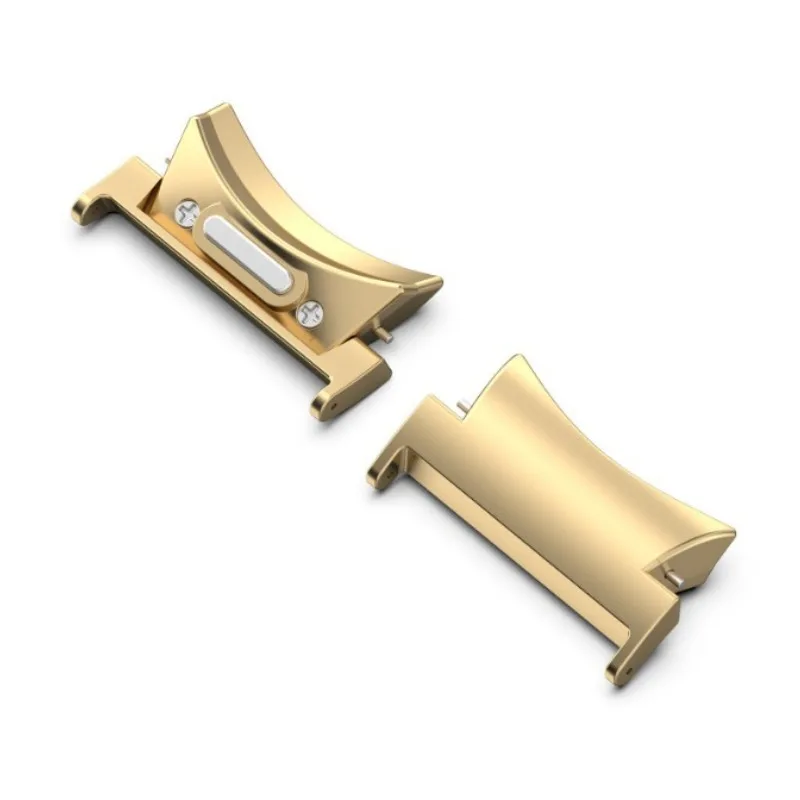 삼성 갤럭시 워치 스트랩 커넥터 단추 어댑터, 20mm 스트랩, 스테인리스 스틸 밴드, 4, 5, 6, 7 용, 1 쌍