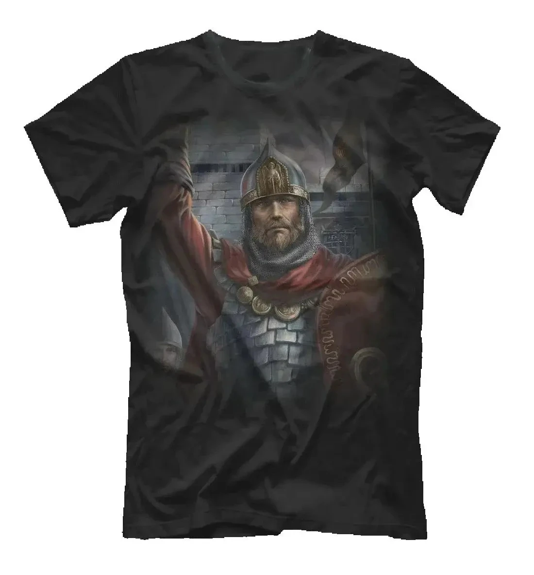 Russian Prince Slavs Orthodox Holy Russia T-Shirt 100% Cotton O-Neck Summer Short Sleeve Casual Mens T-shirt Size S-3XL