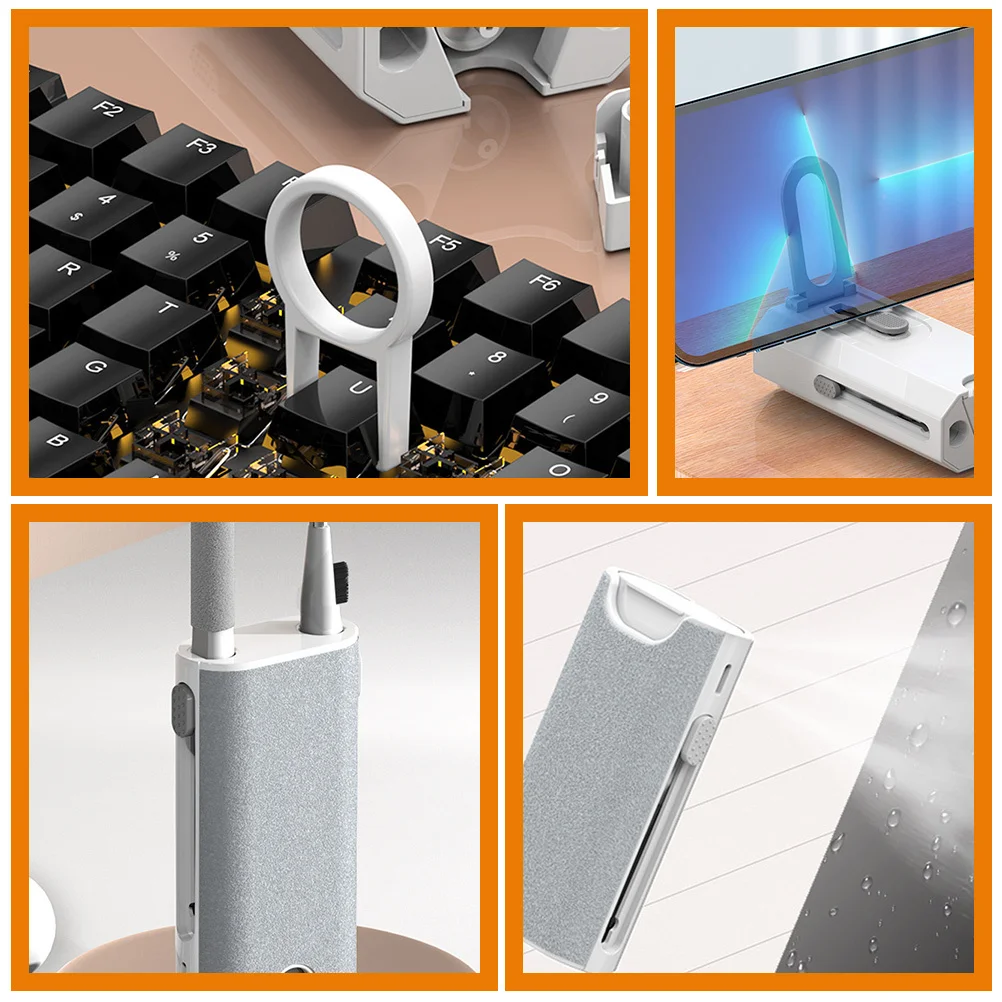 

1Set Earphone Cleaner Kit Headphone Electronics Keyboard Screen Cleaner Brush Tool Set Keyboard Brush Headphone Cleaning Tools