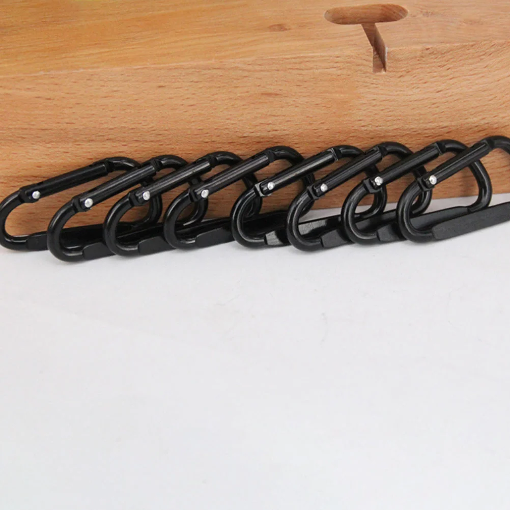 20 ชิ้น Carabiner D แหวน Hook Heavy Duty Key Chain Hooks โซ่หัวเข็มขัด Quick Links รูป Snap