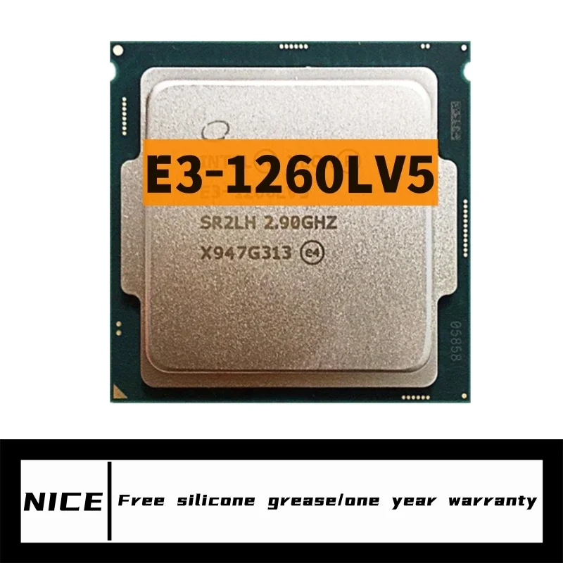 Processador Xeon-cpu e3-1260l v5 e3 1260lv5 e3 1260l v5 2.9 ghz quad-core 8-thread, 45w lga 1151