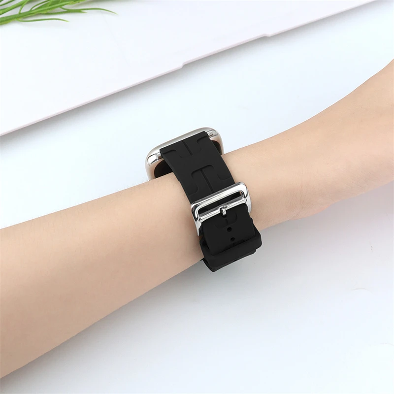 حزام ل سوار ساعة يد آبل ، جديد سيليكون سوار ، iWatch سلسلة 9 ، 8 ، الترا 7 ، SE ، 3 ، 5 ، 6 ، 4 ، 44 مللي متر ، 45 مللي متر ، 41 مللي متر ، 40 مللي متر, 49 مللي متر, 42 مللي متر, 38 مللي متر