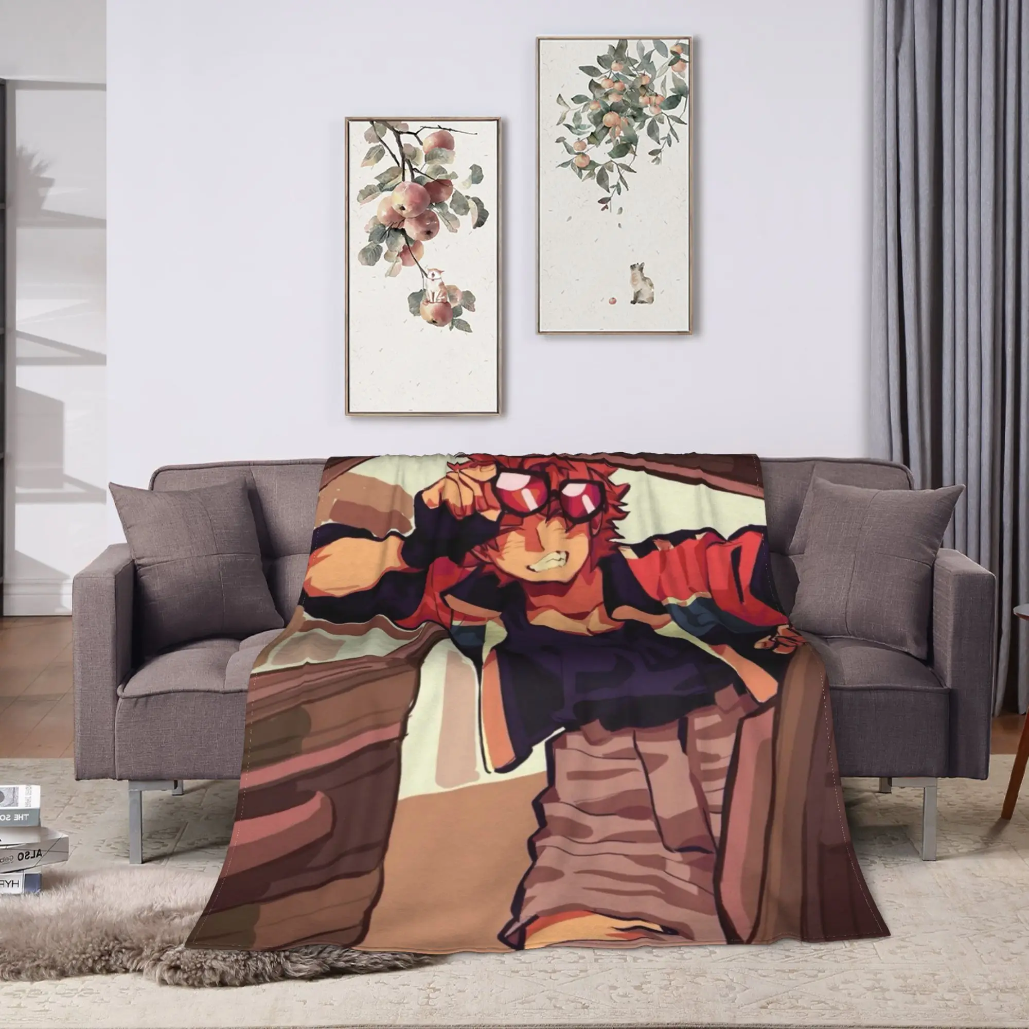 Benny Jackpot Crash Course Eddie Blankets  Super Soft Graphic Plush Throw Blanket For Students Couch Bedspread Bed Cover