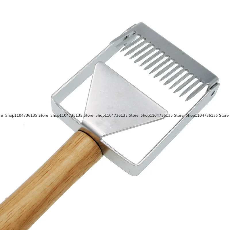 New Multi-functional Balance Honey Fork, Honey Shovel, Wooden Handle with Holes