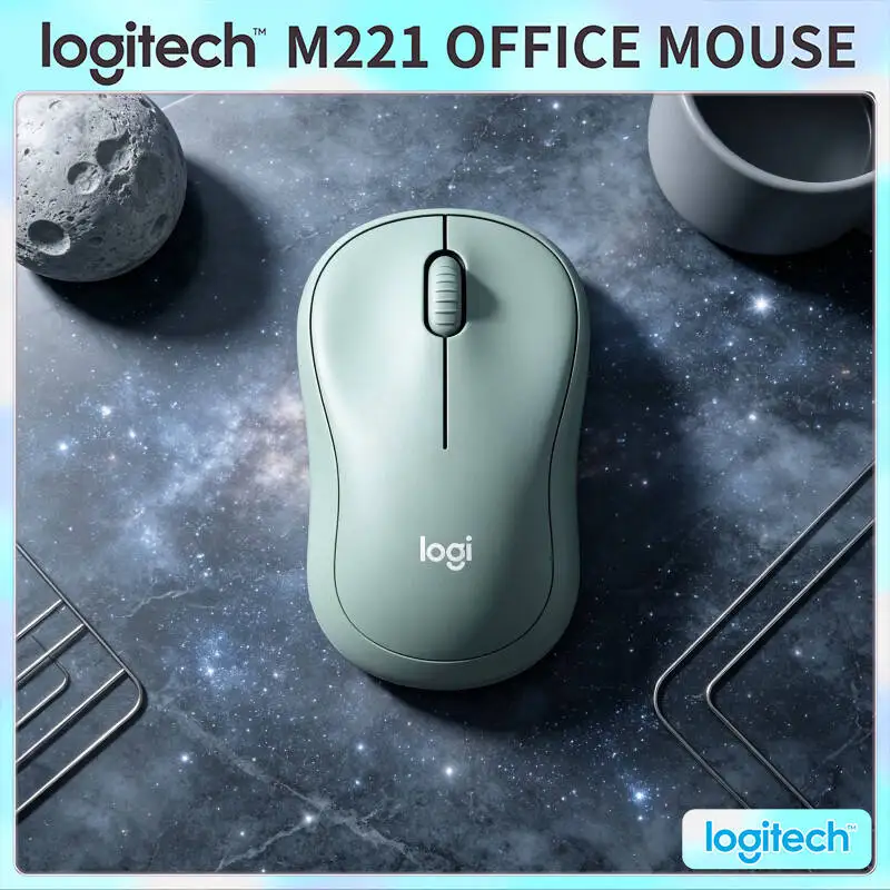 

Logitech M221 Wireless Mouse - SilentTouch Technology, 10m Range, Noise Reduction Tech, Ideal for Laptop Desktop PC Users